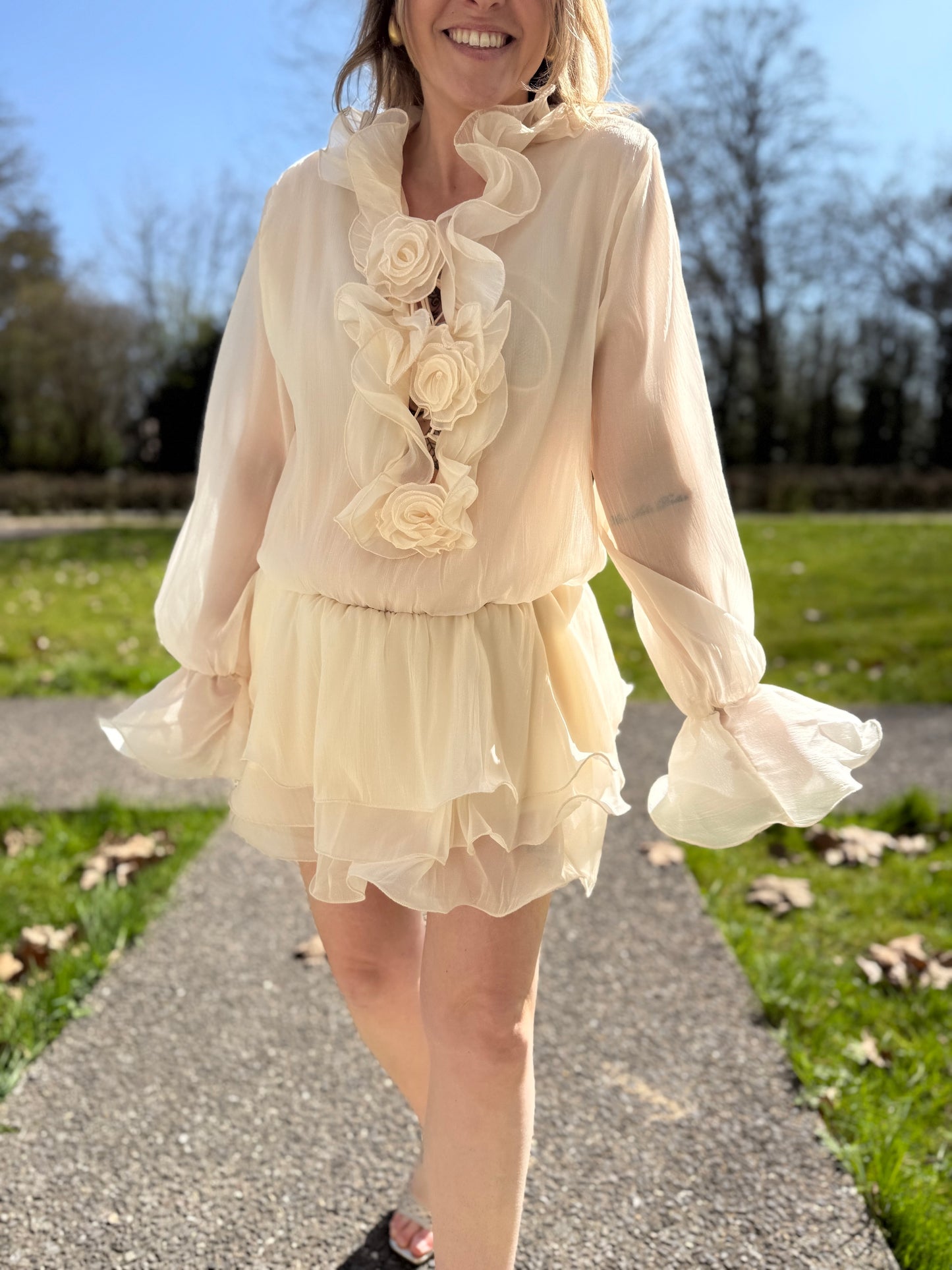Robe Cloé Beige