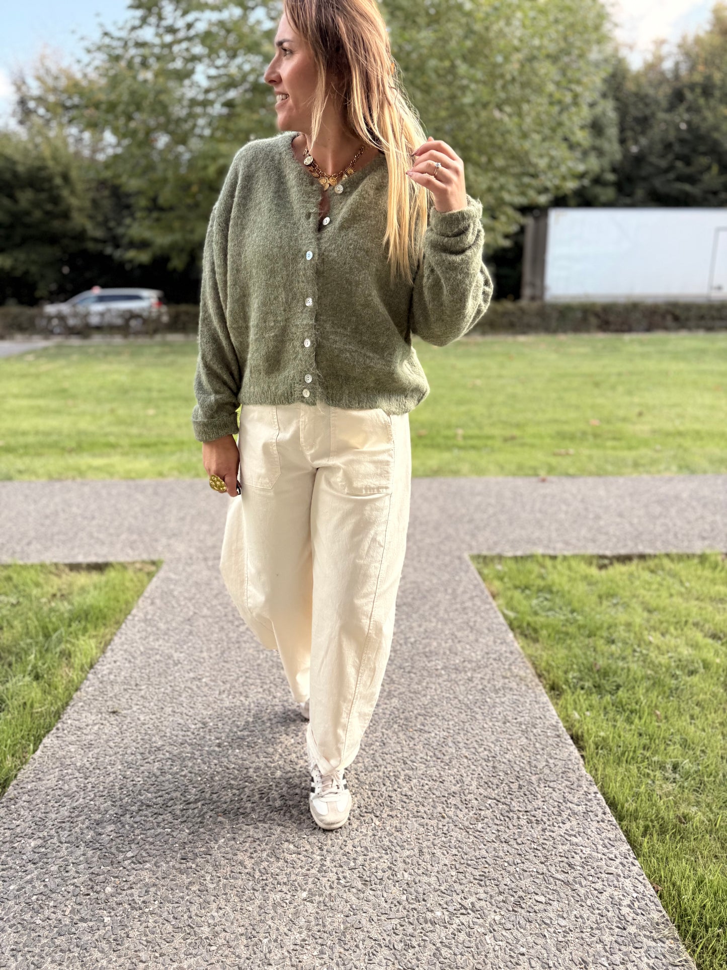 GILET LEOLA OLIVE