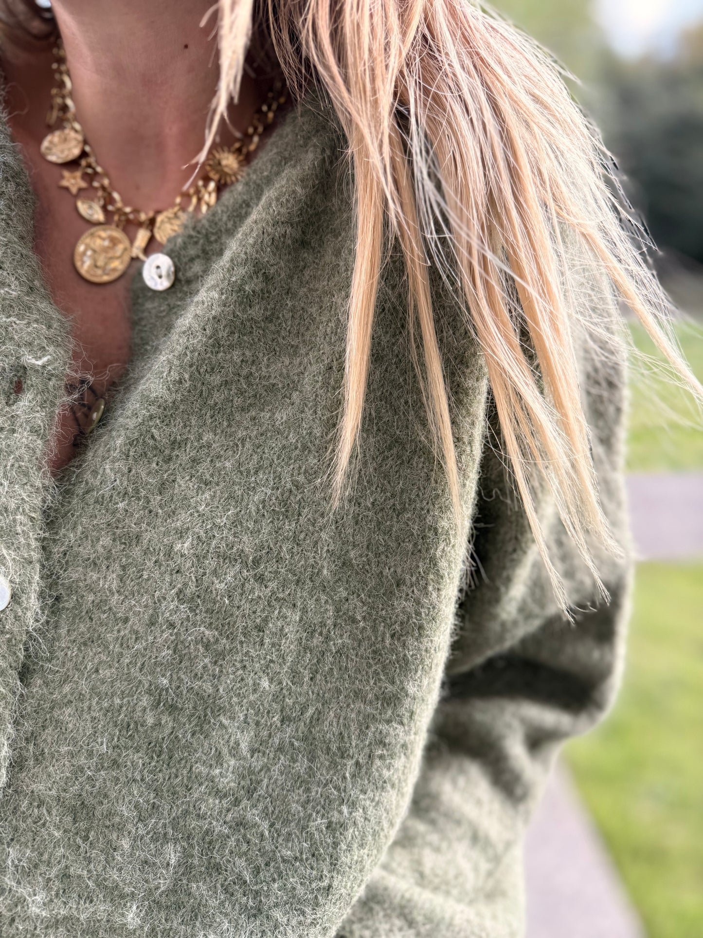 GILET LEOLA OLIVE