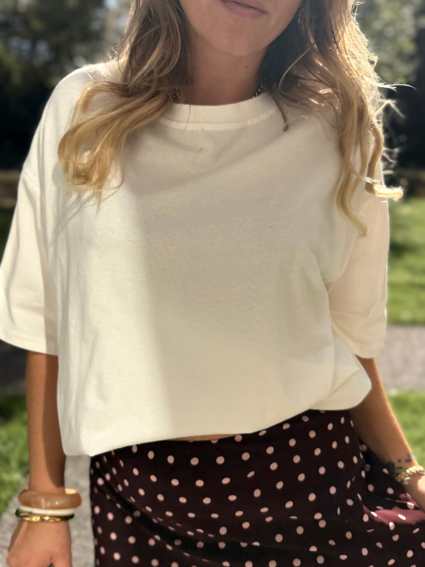 JUPE À POIS BORDEAUX