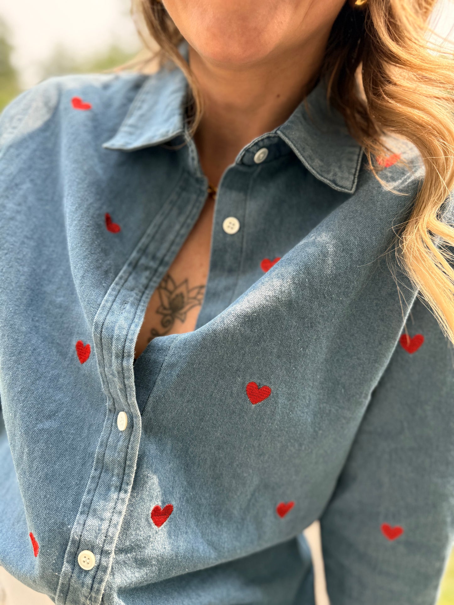Chemise cœurs