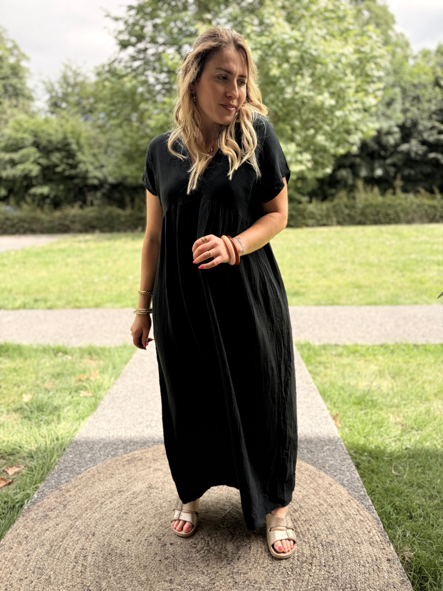 Robe Lison Longue Noire