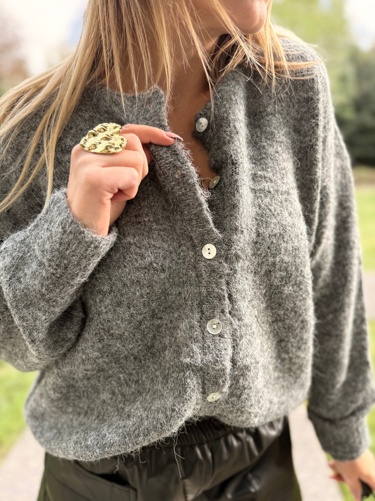 GILET LEOLA GRIS