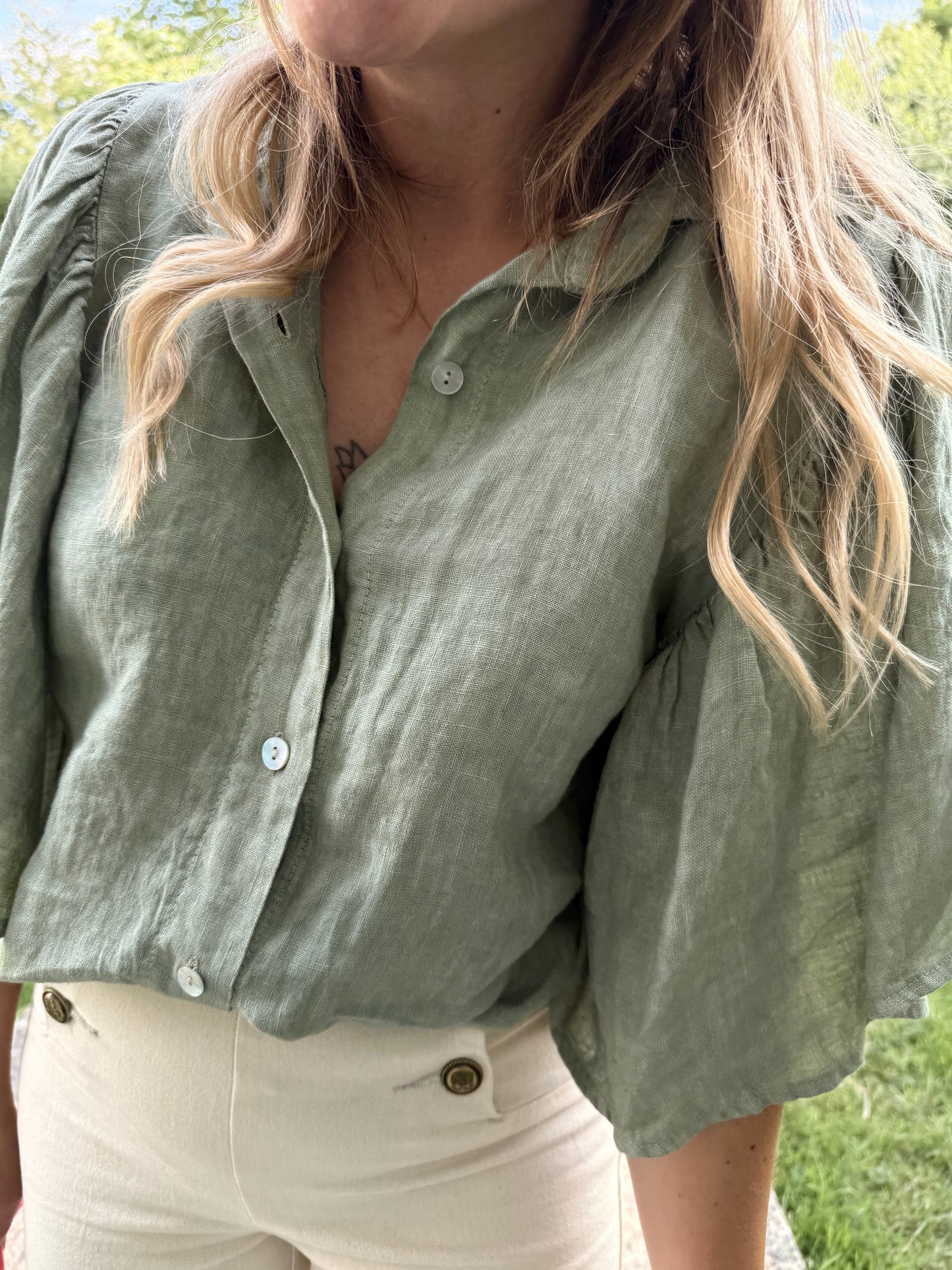 Blouse Nata verte