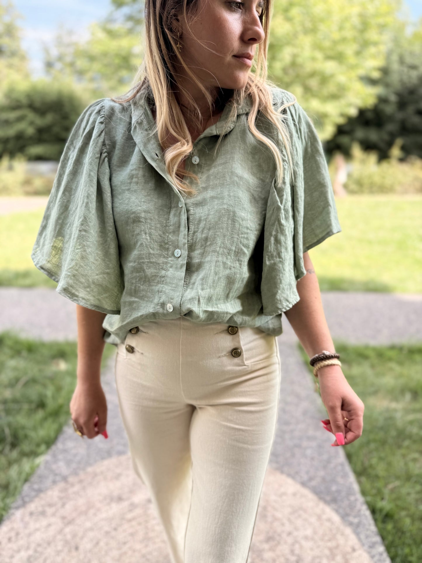 Blouse Nata verte