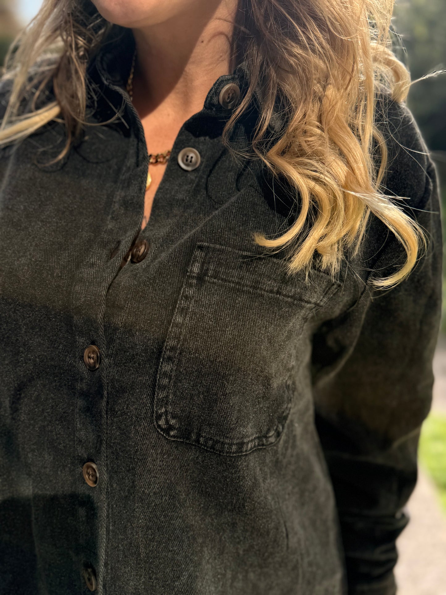 ROBE EN JEAN NOIR