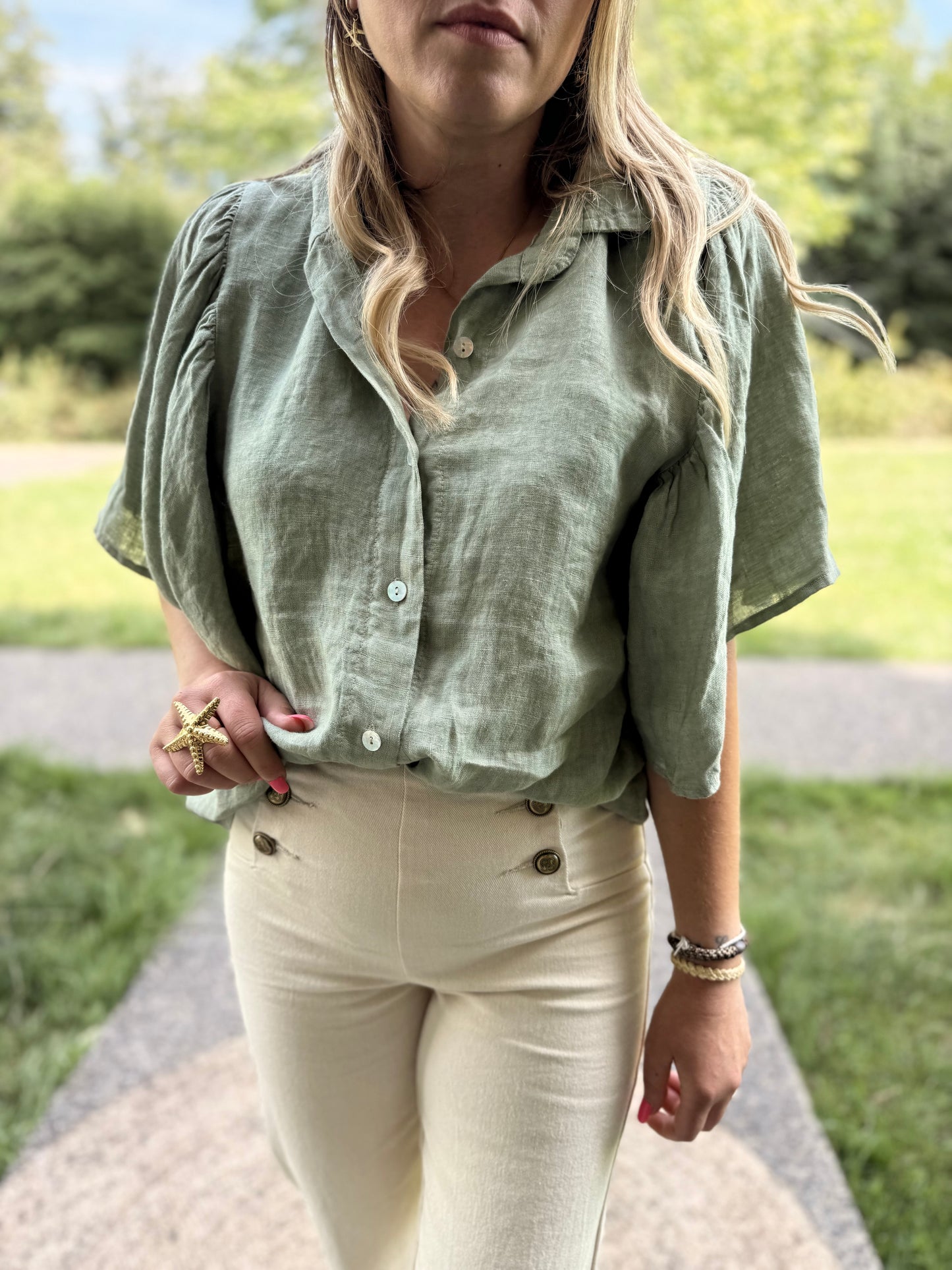 Blouse Nata verte