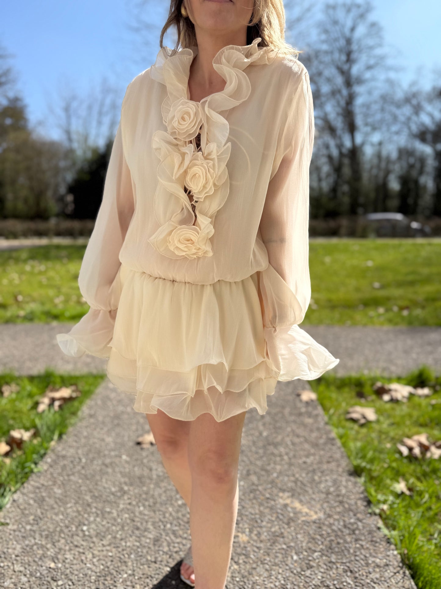 Robe Cloé Beige