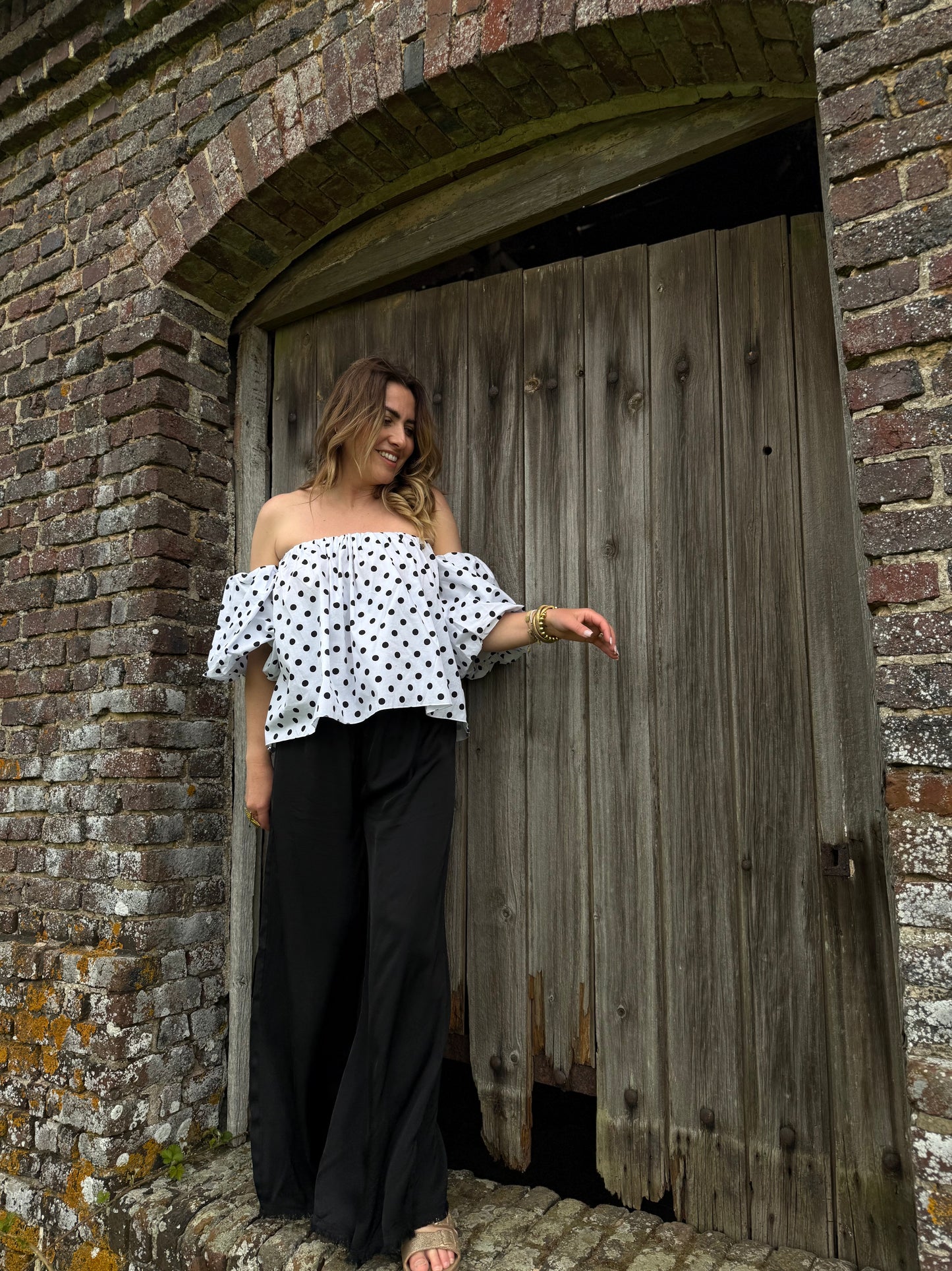 PALAZZO NOIR - pantalon fluide