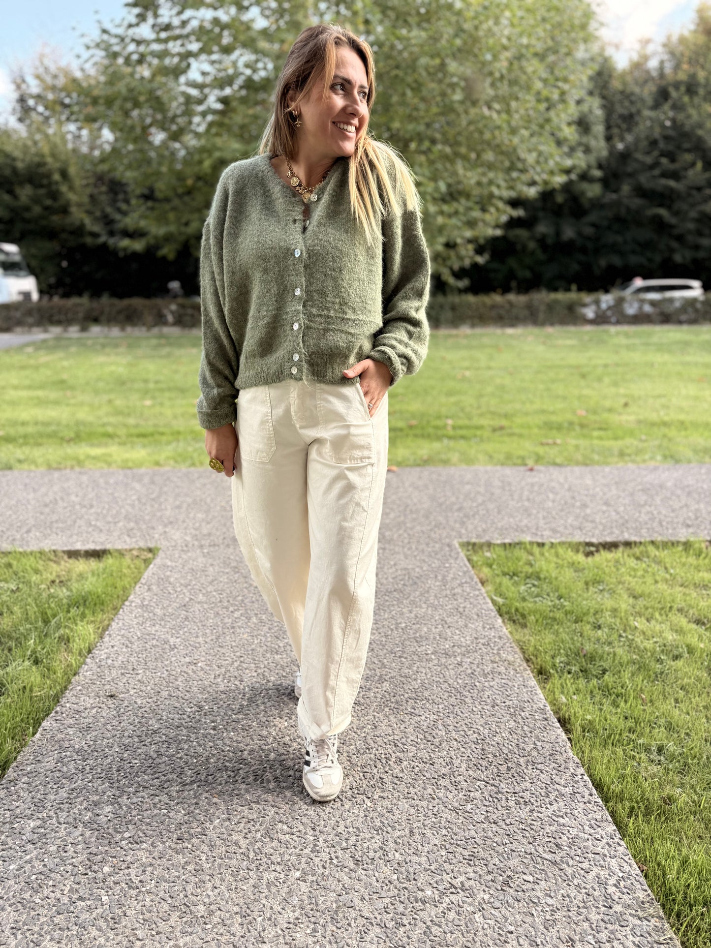 GILET LEOLA OLIVE