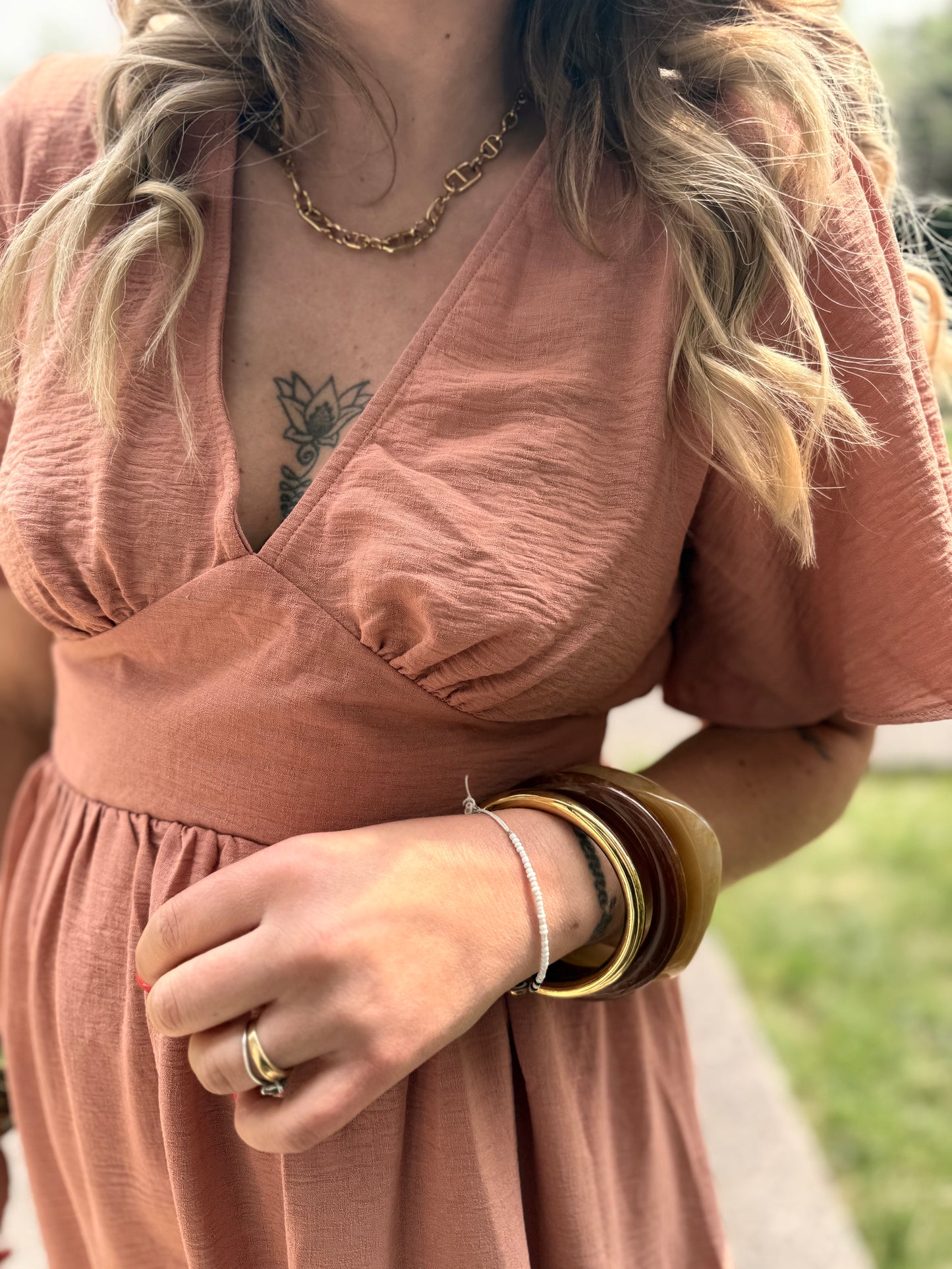 Robe vieux rose