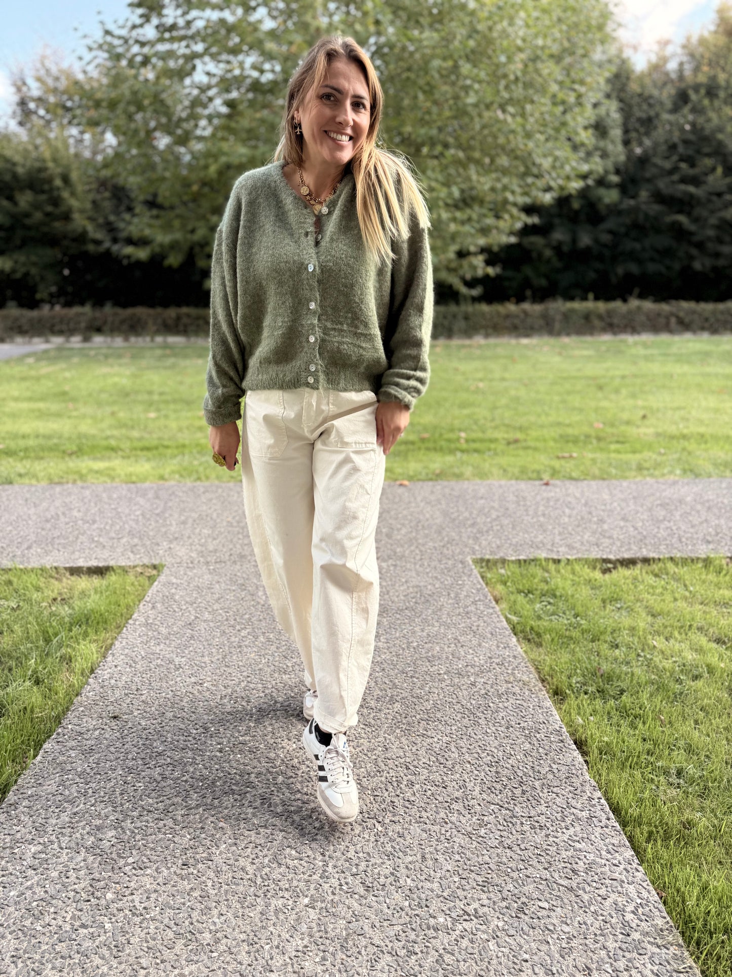 GILET LEOLA OLIVE