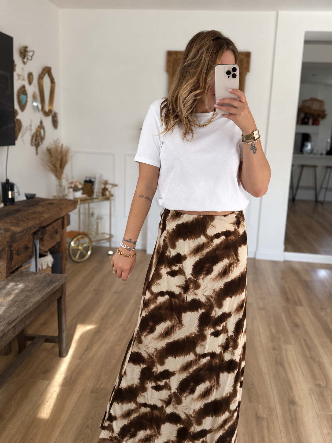 JUPE LONGUE ZEBRE