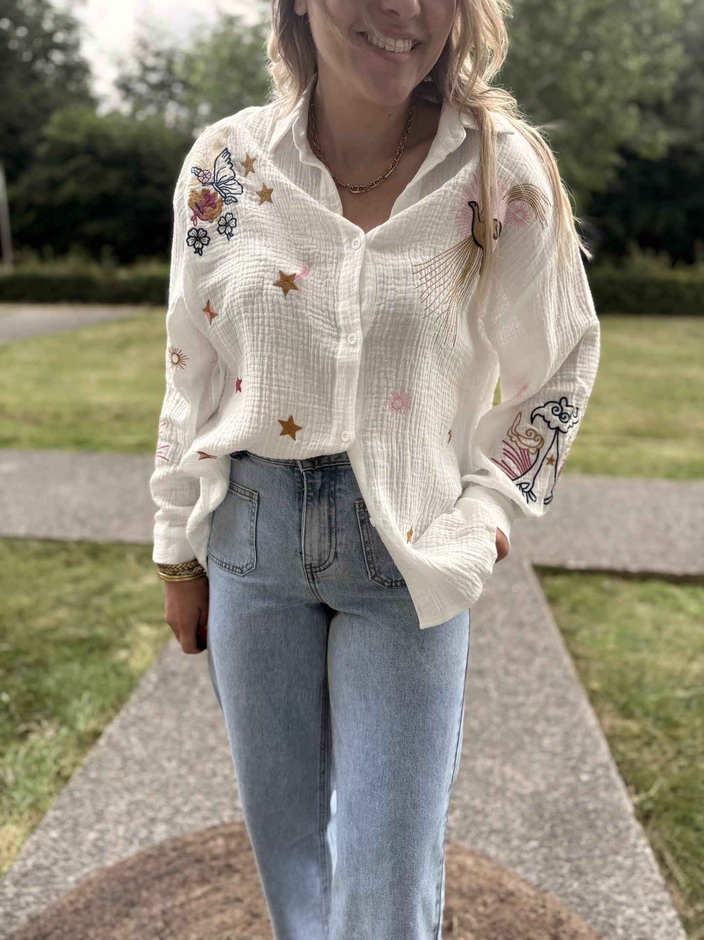 Chemise oiseaux