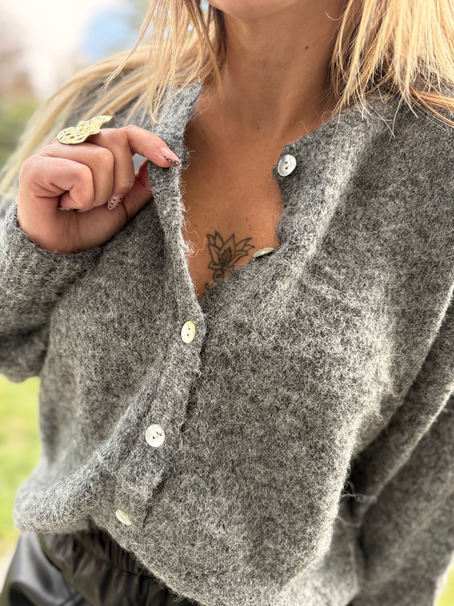 GILET LEOLA GRIS