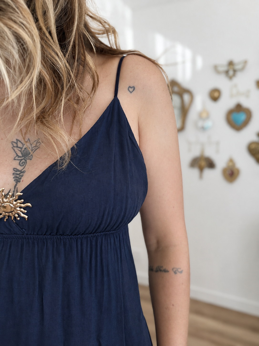ROBE COURTE JULIA BLEU MARINE