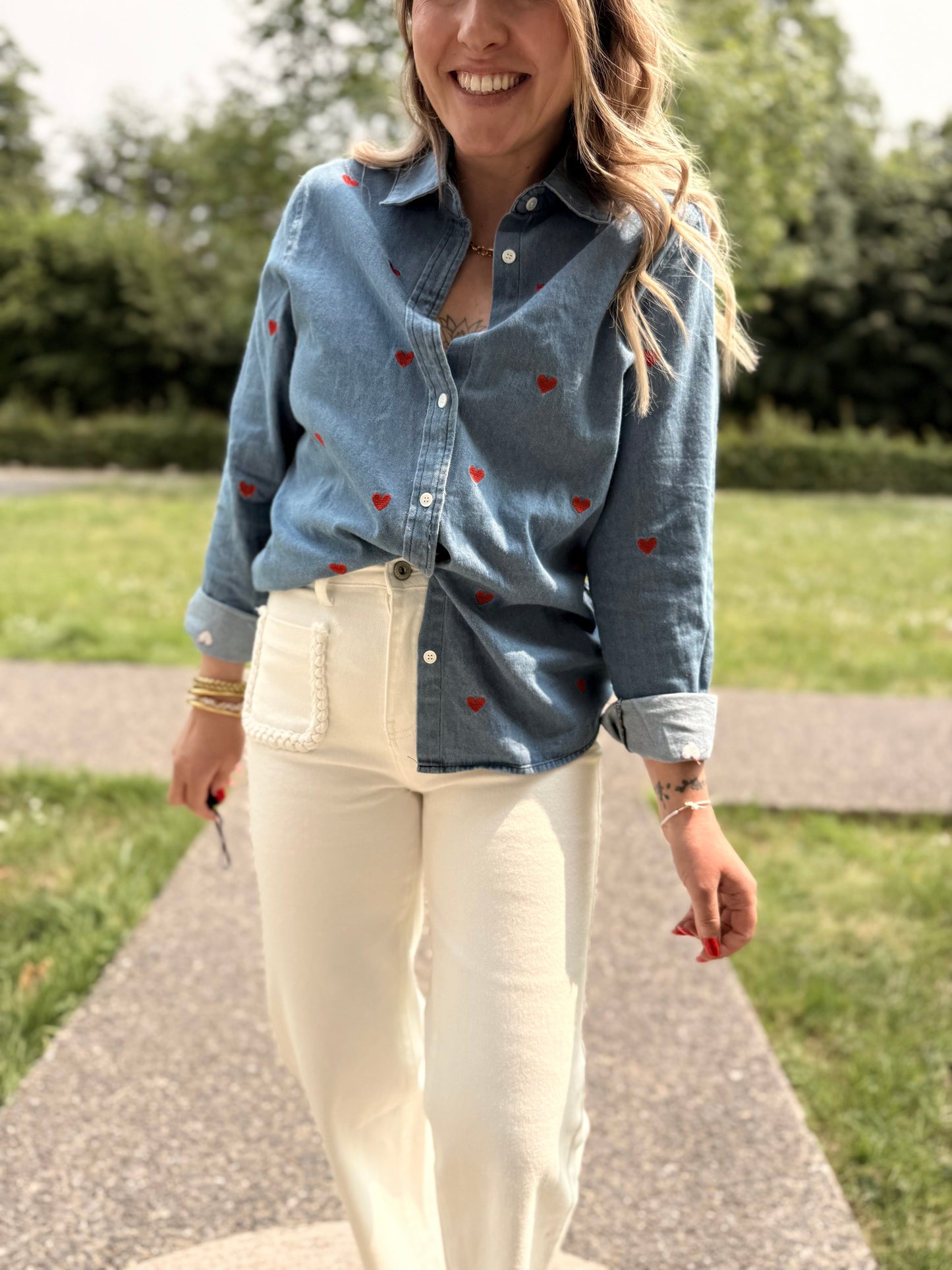Chemise cœurs