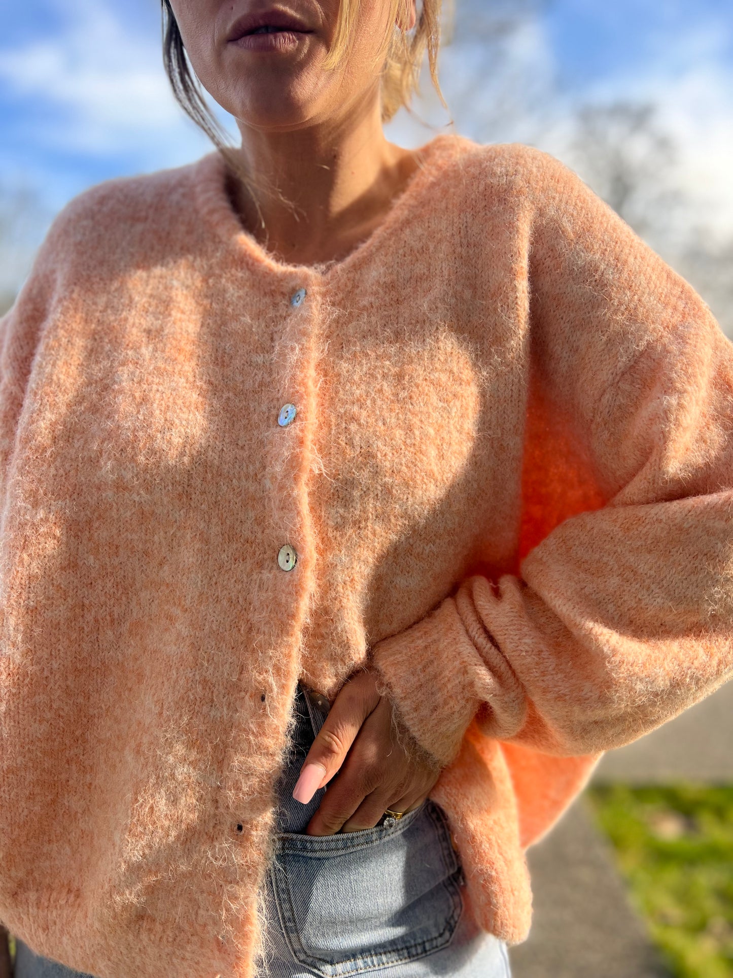 Gilet LEOLA ABRICOT