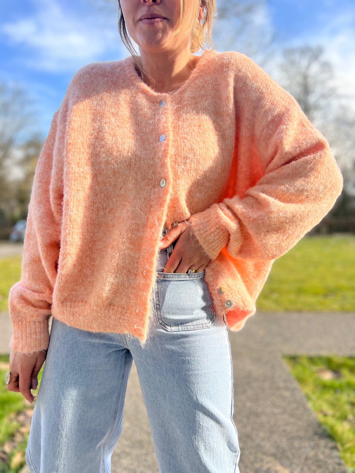 Gilet LEOLA ABRICOT