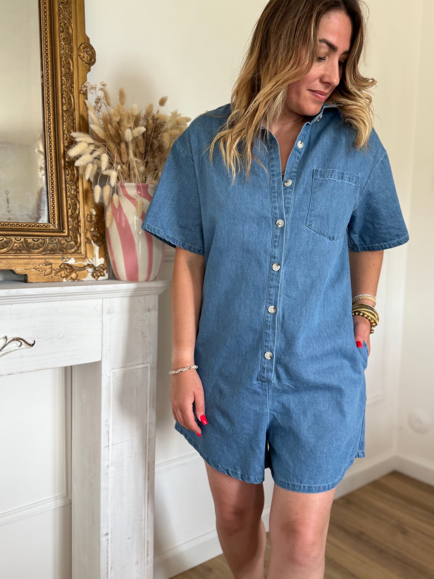 ZOE - COMBISHORT EN JEAN