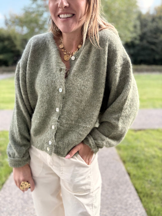 GILET LEOLA OLIVE