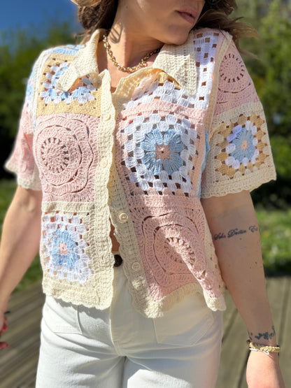 FLAVIE ROSE  - Gilet crochet