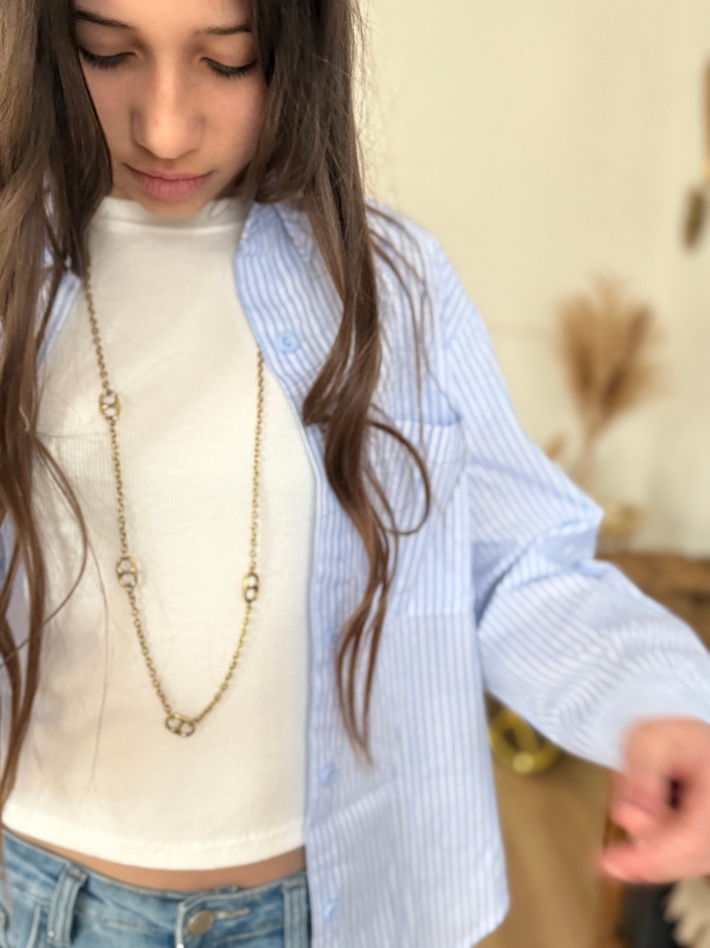 Chemise rayé bleu