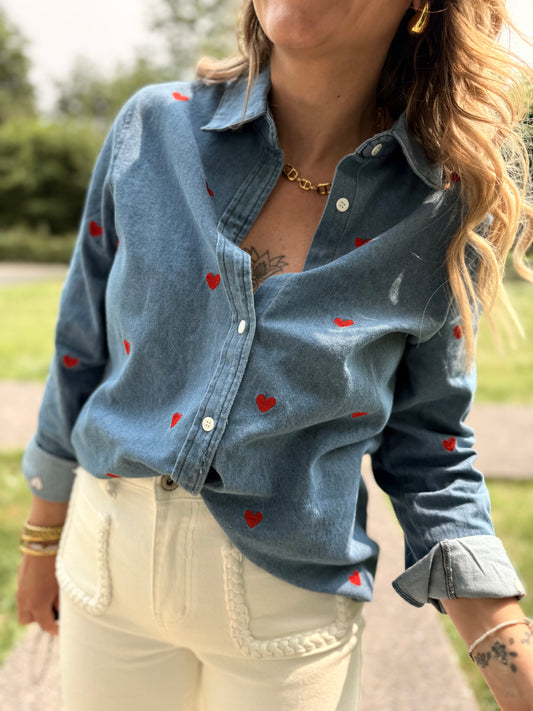 Chemise cœurs