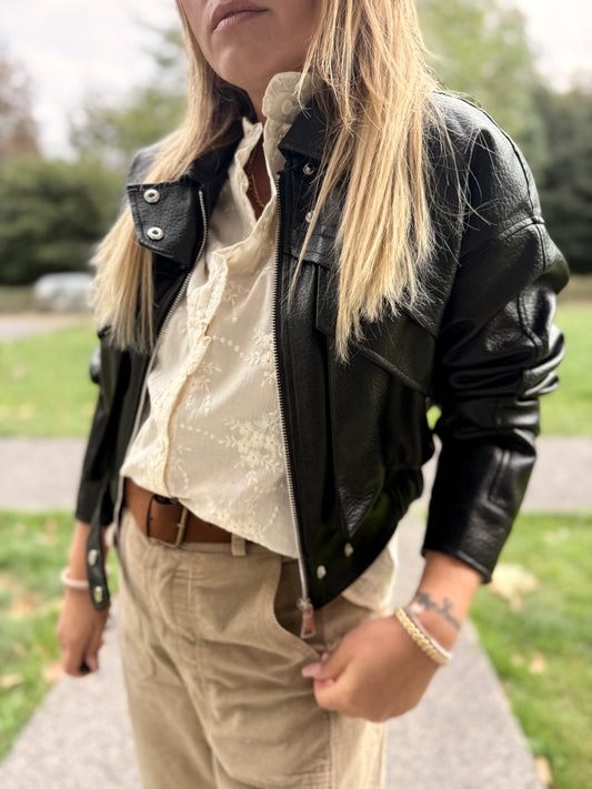 VESTE SIMILICUIR