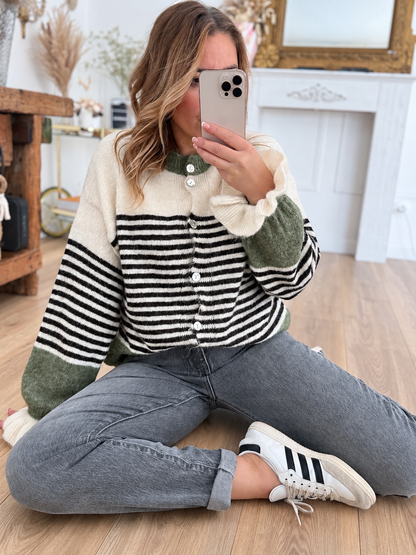 GILET LANA VERT