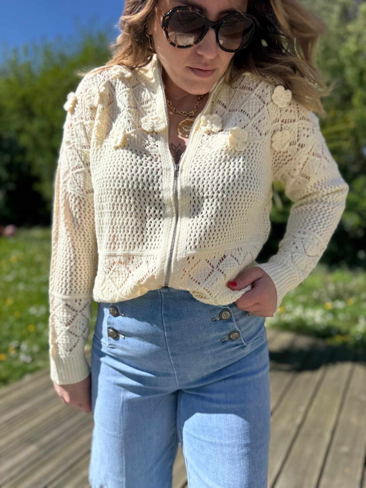 CROCHET - gilet zip