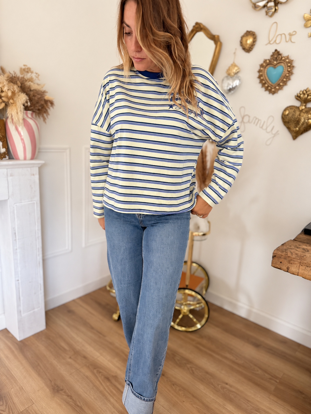 PULL FIN LILOU RAYÉ