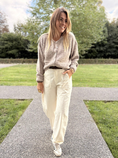 GILET LEOLA TAUPE