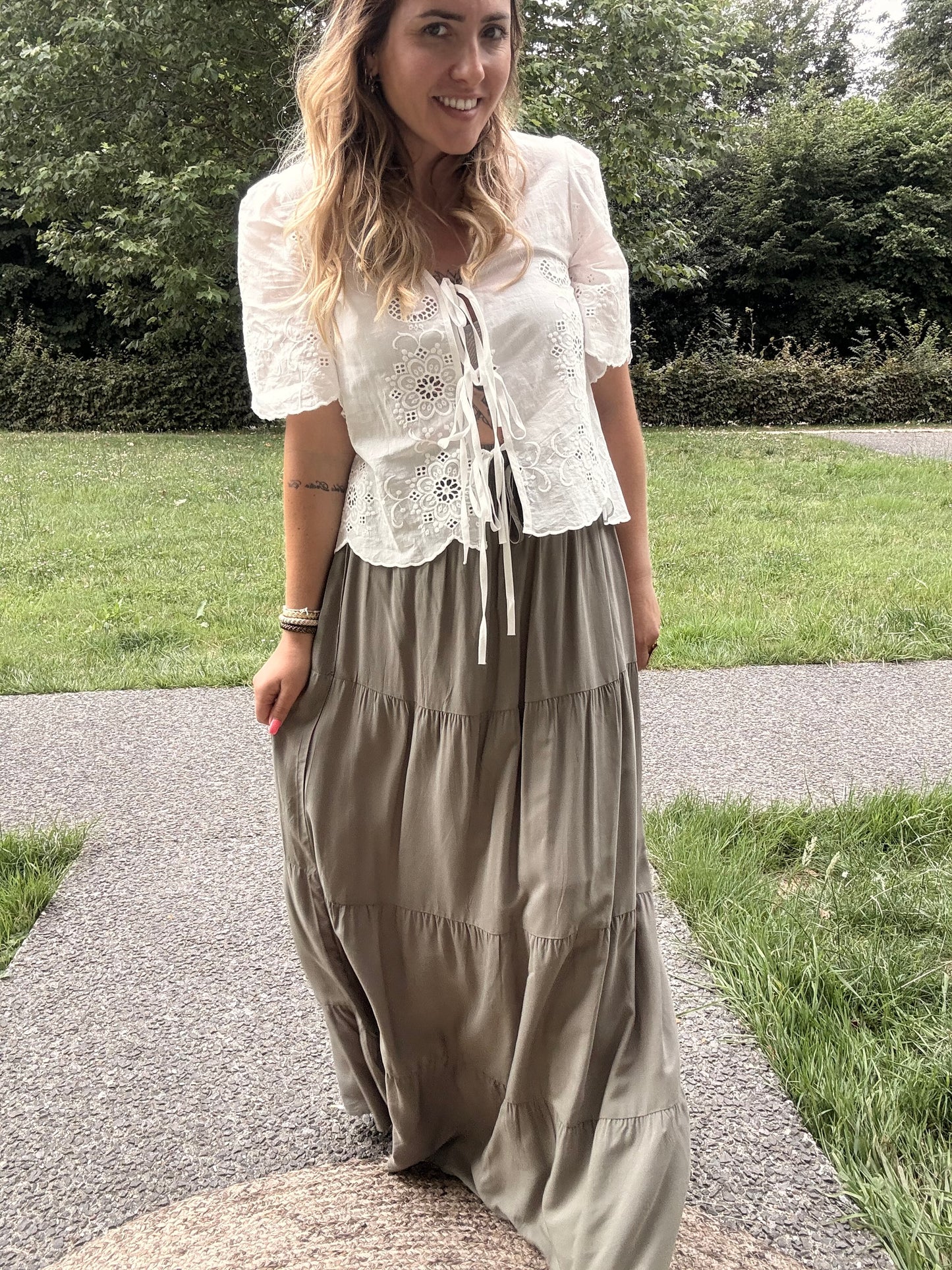 Jupe Longue Kaki