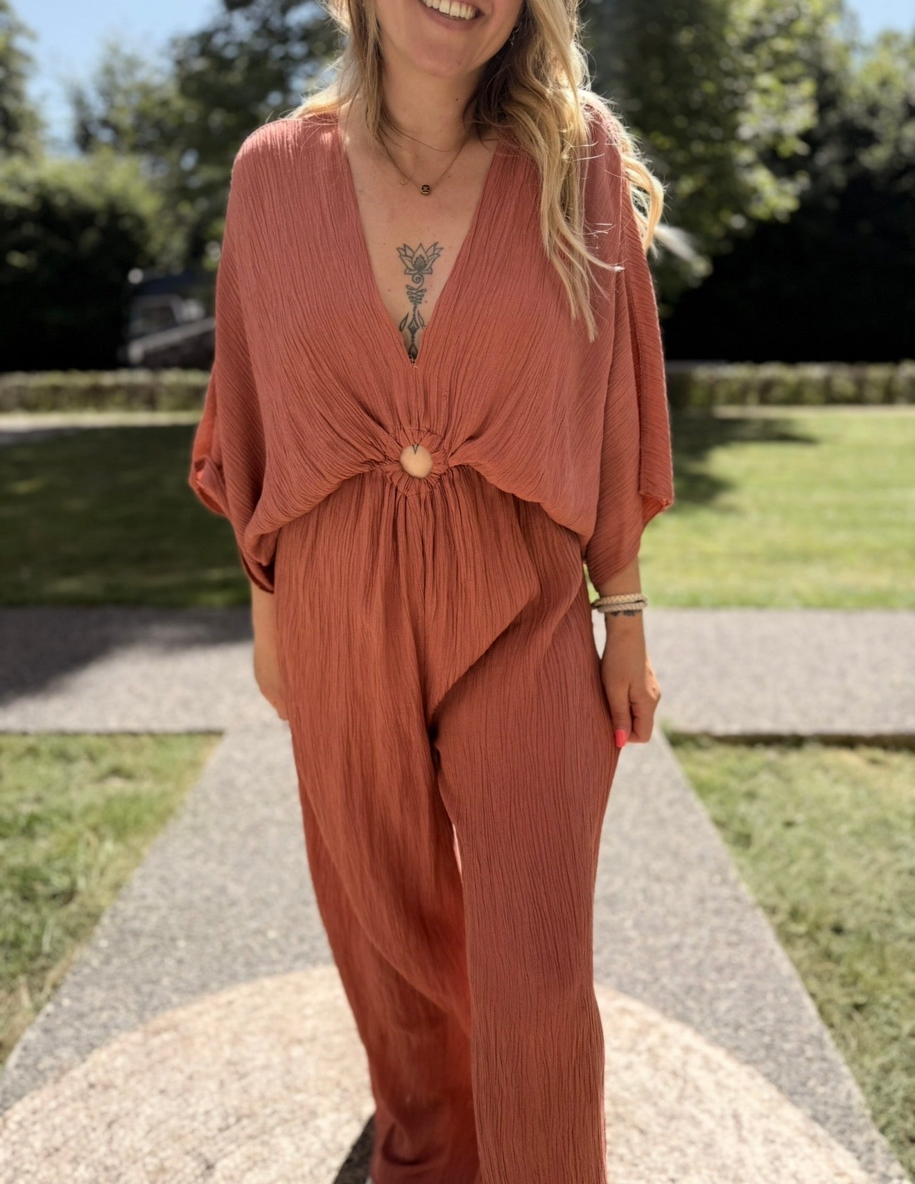COMBIPANTALON TERRACOTTA