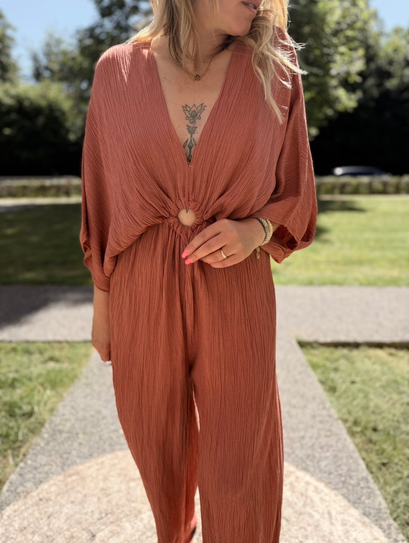 COMBIPANTALON TERRACOTTA