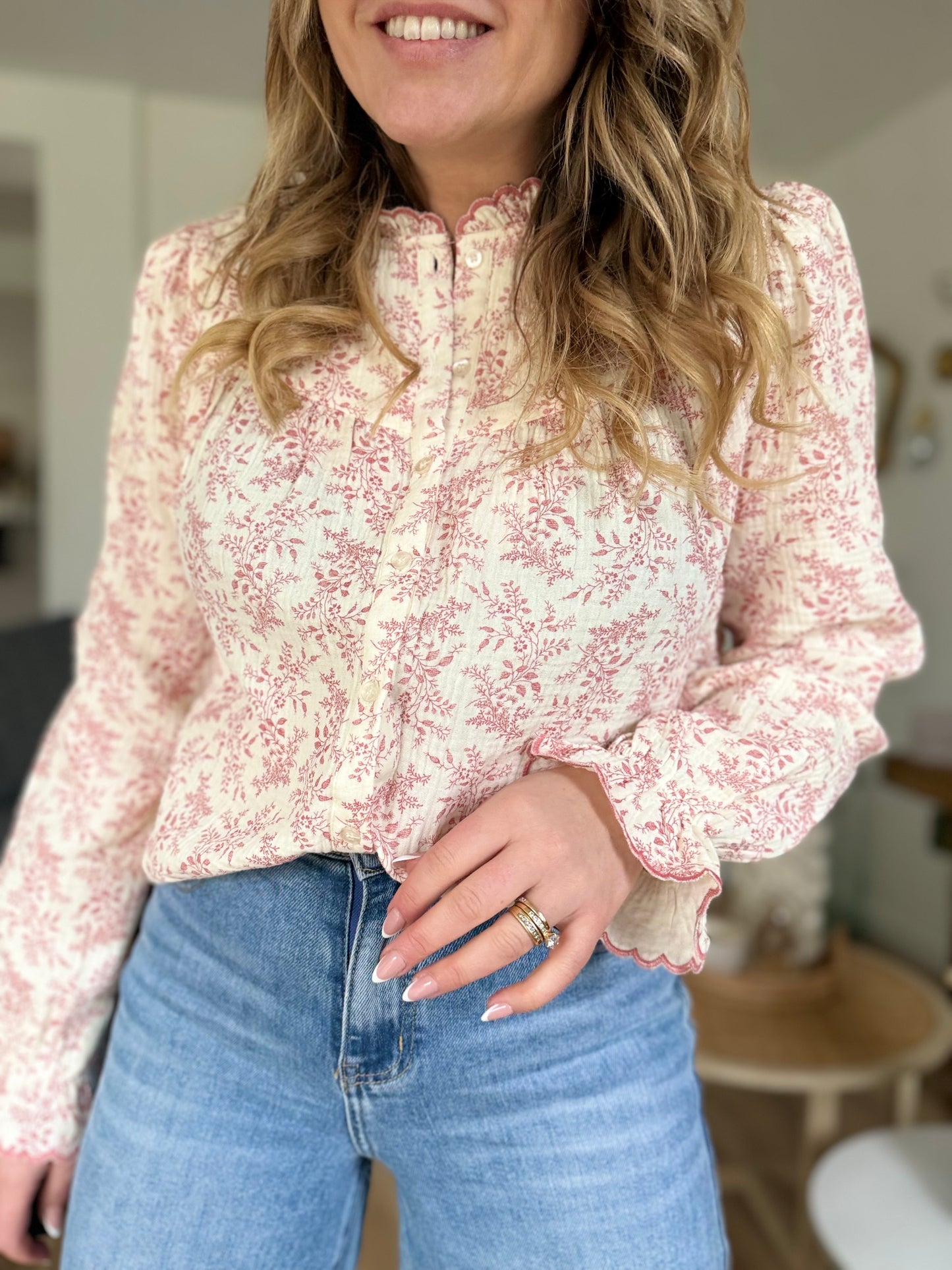 ELLA ROSE - Chemisier gaze de coton