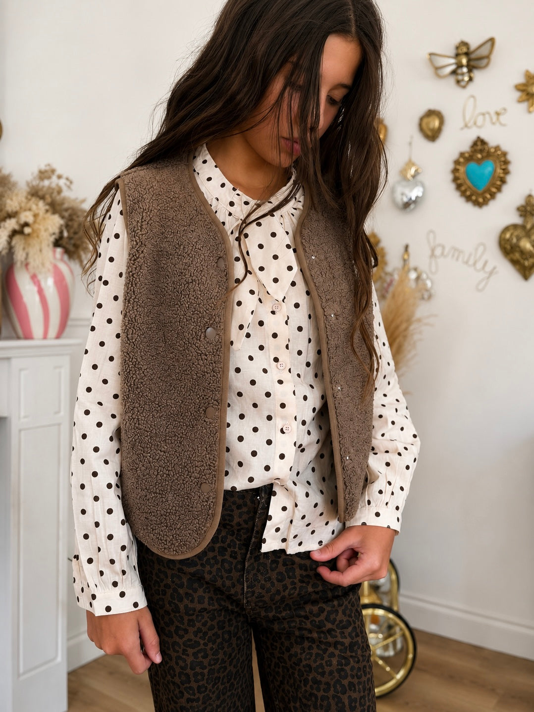 GILET WAEL TAUPE