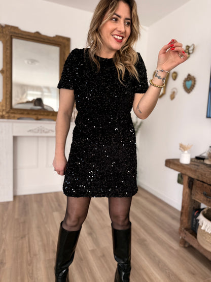 Robe sequin noire