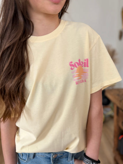 Tee shirt soleil jaune
