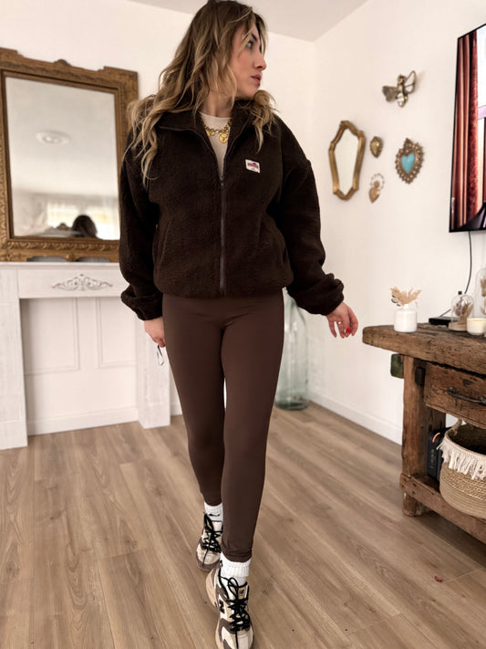 Veste polaire chocolat