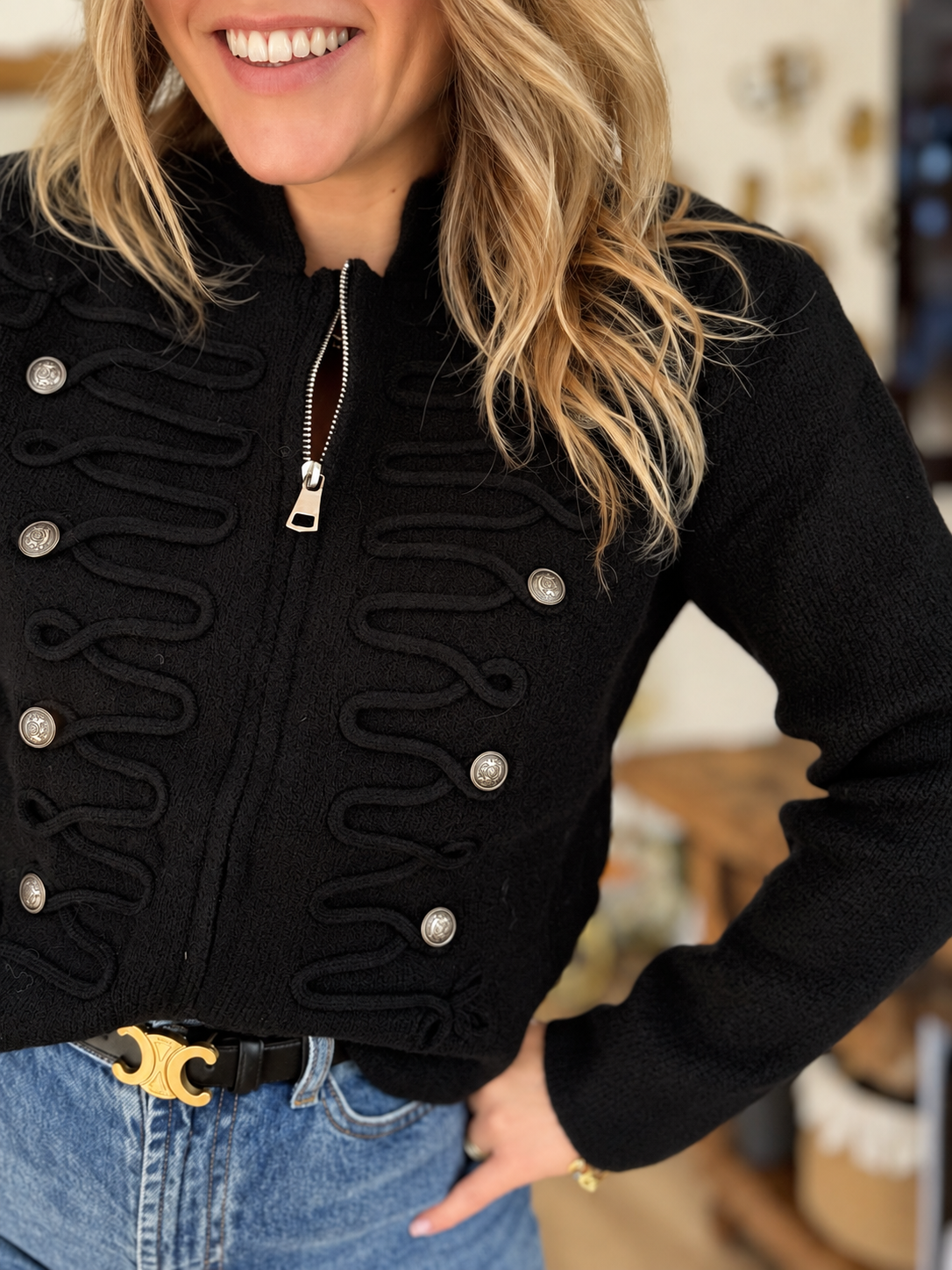 GILET NOIR OFFICIER