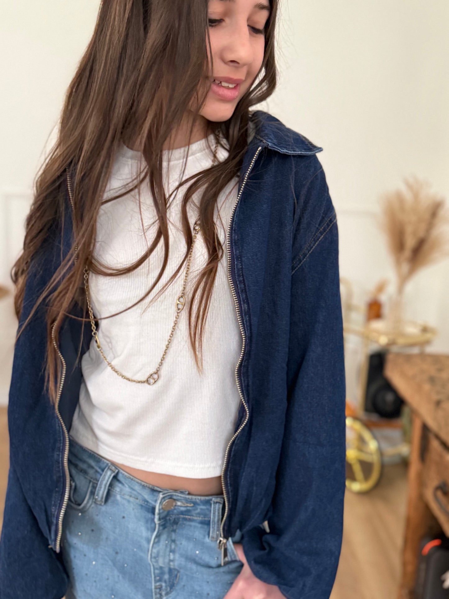 Bombers jean brut