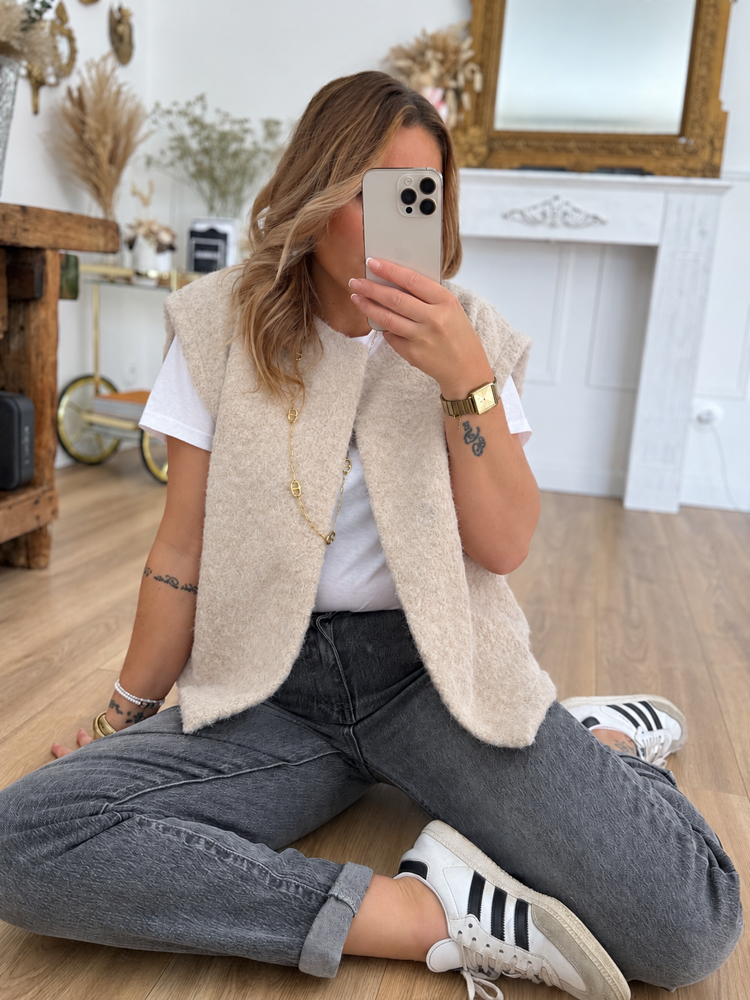 JEAN MOM GRIS