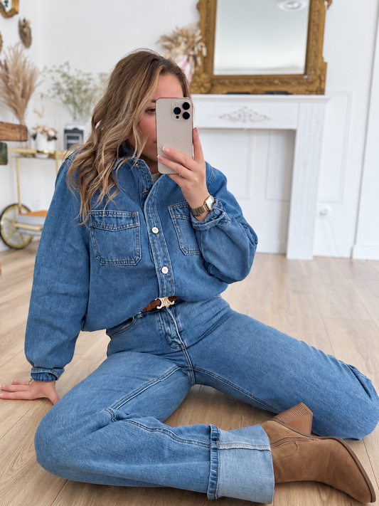 SURCHEMISE EN JEAN BLEU