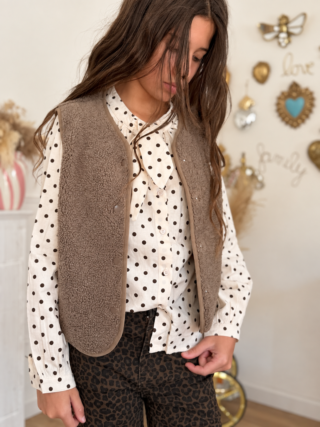 GILET WAEL TAUPE
