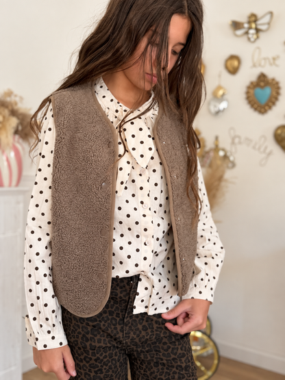 GILET WAEL TAUPE