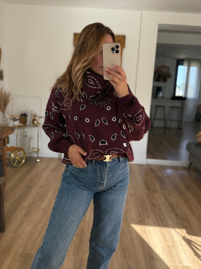 GILET EMY BORDEAUX