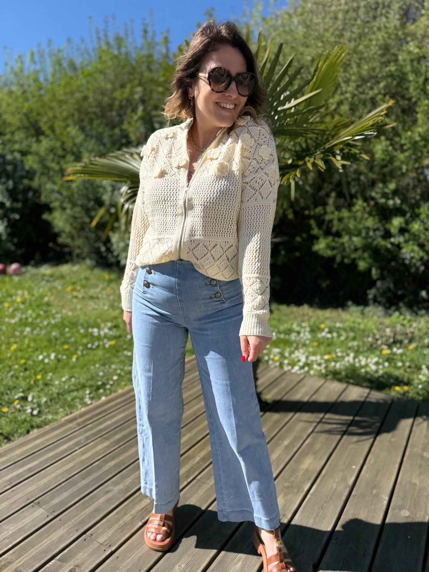 CROCHET - gilet zip