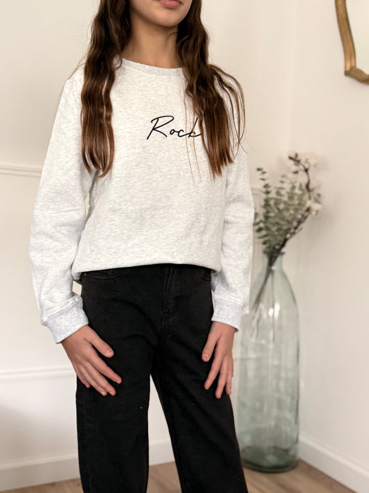 Sweat gris ROCK